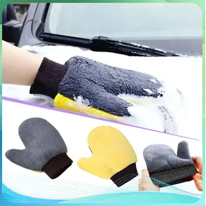 Sarung Tangan Cuci Motor Microfiber Microfiber Gloves 2 Sisi Microfiber Chenile Cendol Microfiber Sarung Tangan