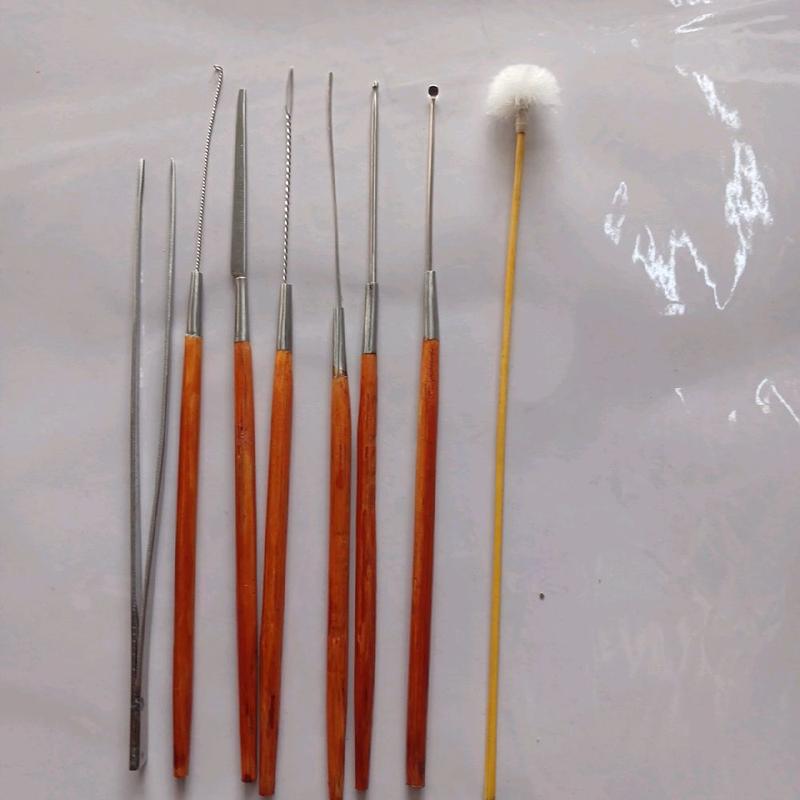 Bộ 8 món ráy tai bằng gỗ chắc chắn .móc lỗ tai chuyên dụng với 8 loại khác nhau lấy rái tai dễ dàng và nhẹ nhàng
