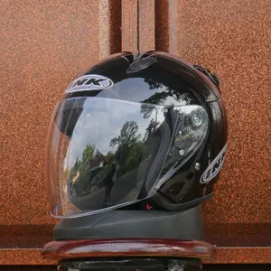 Helm Centro SKS | Helm Halfface Single Visor | Free Sticker Motorcycle