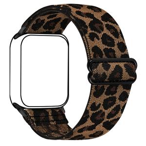 Correa de reloj de estampado de leopardo, Correa de reloj de nylon de repuesto, Accesorios de moda compatibles con Apple Watch Series