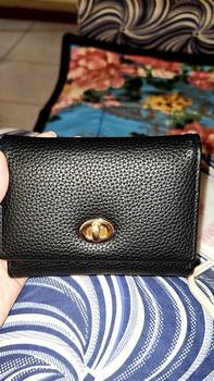 Product Review of Fashion Short PU Leather Wallet for Women Triple Folding Multifunctional Compact Wallets from a**y 0