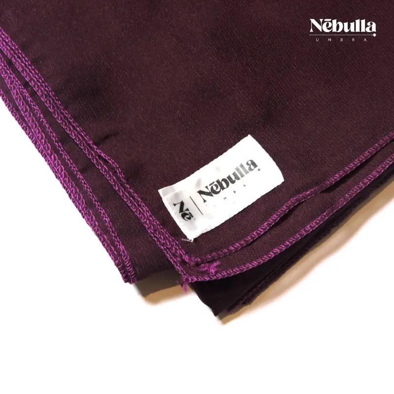 BUY 1 GET 1 Nebulla Umbra   Wine Kerudung Plain Square Premium Polycotton 1