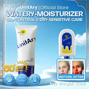 UNITARY All Skin Suncare Sunscreen 30ml UV Protector SPF 50+ PA++++ Bpom Non-Acne, Menyesuaikan Keseimbangan Air dan Minyak Mudah Diserap【Hassle-free Formula Refreshing & Breathable UV Shield】 Facial Wajah Berminyak Kering Waterproof
