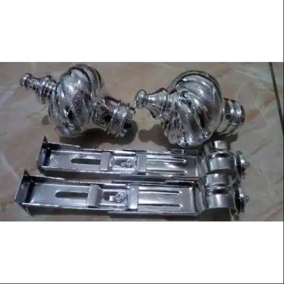 [Paket Lengkap] Batang/Tiang Gorden - Bracket penyanggah Batang Gorden dan Encup Batang tiang gorden 3