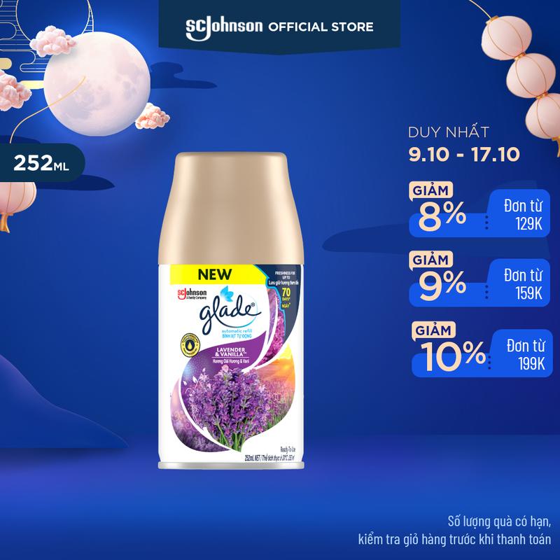 GLADE Lõi xịt thơm phòng tự động Hương Lavender 252ML
