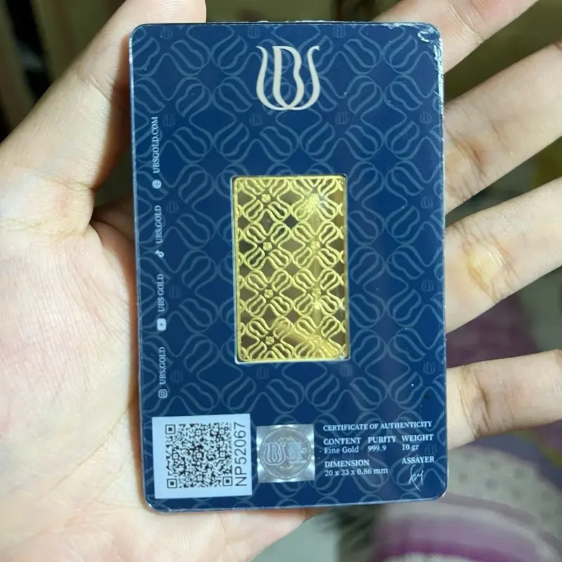 Replika logam mulia ubs clasik replika emas pajangan 3