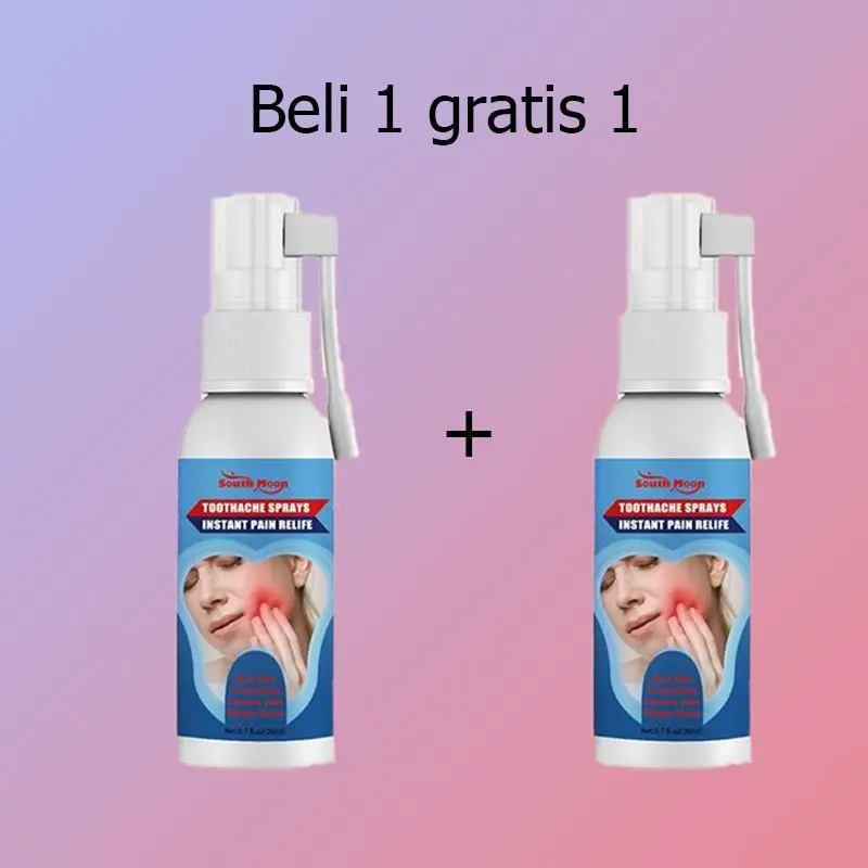 [Beli 1 gratis 1.] Semprotan Ning untuk sakit gigi, semprotanmulut, gusi bengkak dan gigi sakit, sakit gigi bisamenghentikan gigi berlubang Perawatan Bau