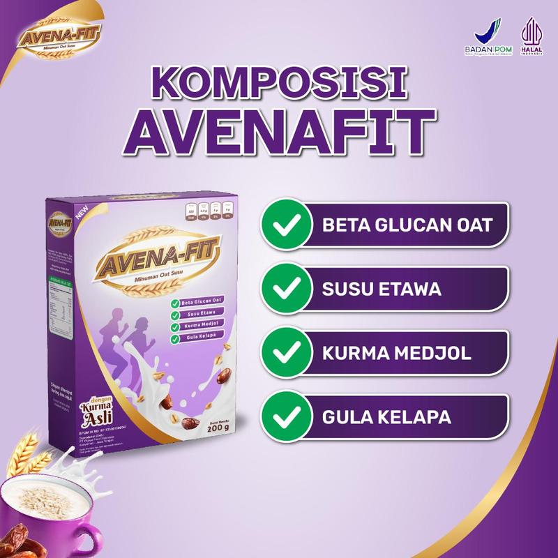 AVENAFIT 2 BOX - SEREAL OAT JAGA KADAR K0L3S DALAM TUBUH | BISA COD SUDAH HALAL MUI DAN BPOM - DISTRIBUTOR RESMI 2