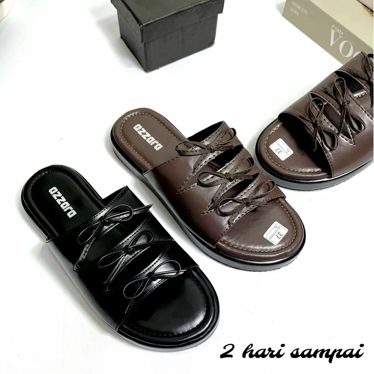Sandal Platform Cewek Korean Style Super Empuk Anti Slip Terbaru Sendal Wanita Kekinian