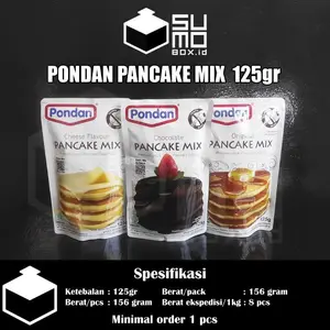 Pondan Pancake Original Coklat Keju 125gr / Kue Pancake Instan