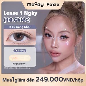 Kính áp tròng dùng một lần, moody, nâu tự nhiên hoặc đen, với phạm vi độ cận từ 0 đến 7 và đường kính 14,1 đến 14,2mm, có thể được kê toa theo toa.(10 Chiếc)