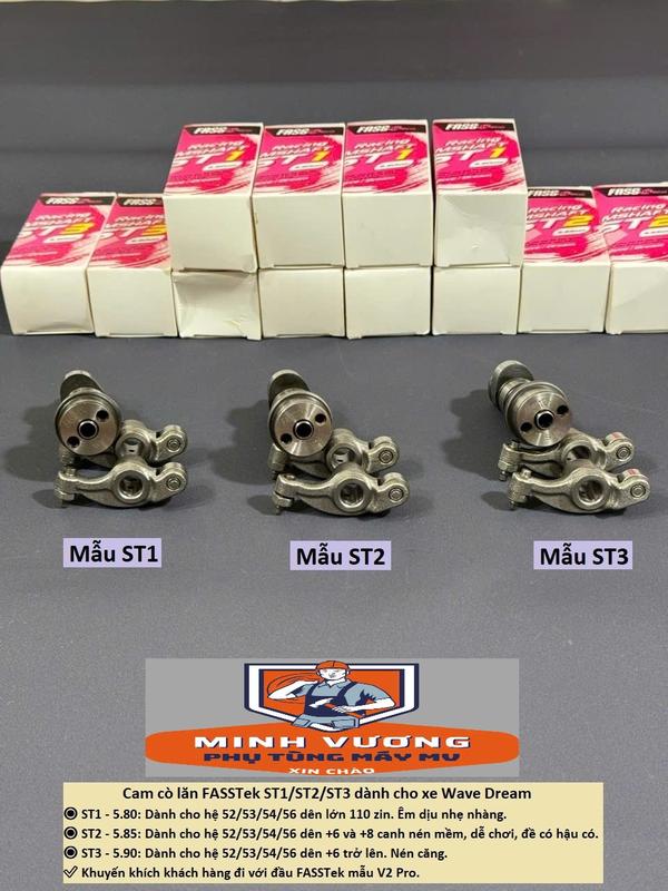 Cam cò lăn FASSTek ST1/ST2/ST3 dành cho xe Wave Dream Phụ Tùng