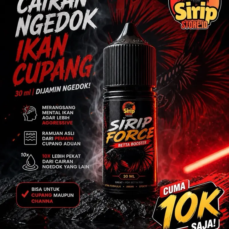 Sirip Force Liquid Flaring 30ml | Membantu Ikan Kembali Aktif