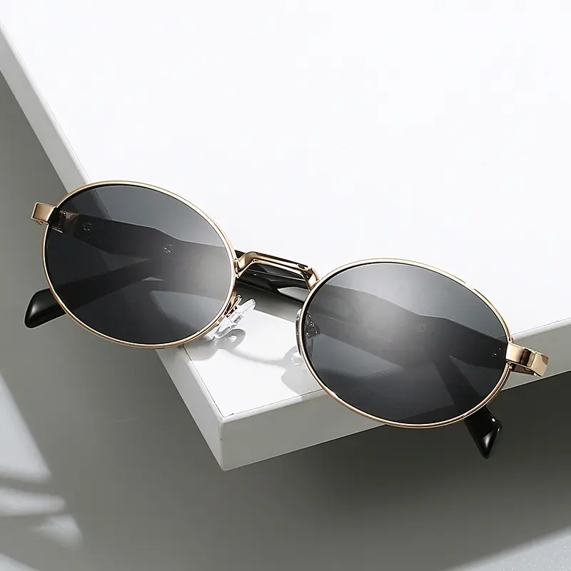 Kacamata Hitam Wanita Fashion Oval ABL9000PR Full Set Box dan lap Sunglasses 6