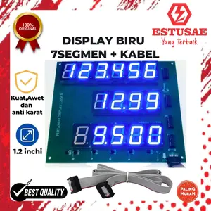 DISPLAY LAYAR PERTAMINI POM MINI 7SEGMENT BIRU FR2 1Pcs + Kabel ANTI KARAT - ESTUSAE