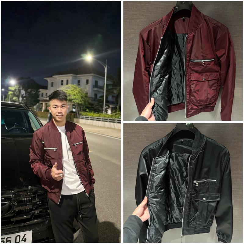  Áo Khoác Trần Bông AG29 Họa Tiết Mix Túi Hộp Trần Bông 3 Lớp Thời Trang Nam 