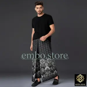 sarung instan/sarung biasa pria dewasa sarung batik santri muslim motif terbaru sarang tawon cod