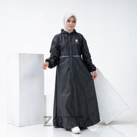 Gambar Jas Hujan Gamis Wanita Muslimah Syari Bahan Tebal Anti Rembes - HITAM, M dari Zotta Indonesia Kab. Kebumen 3 Tokopedia