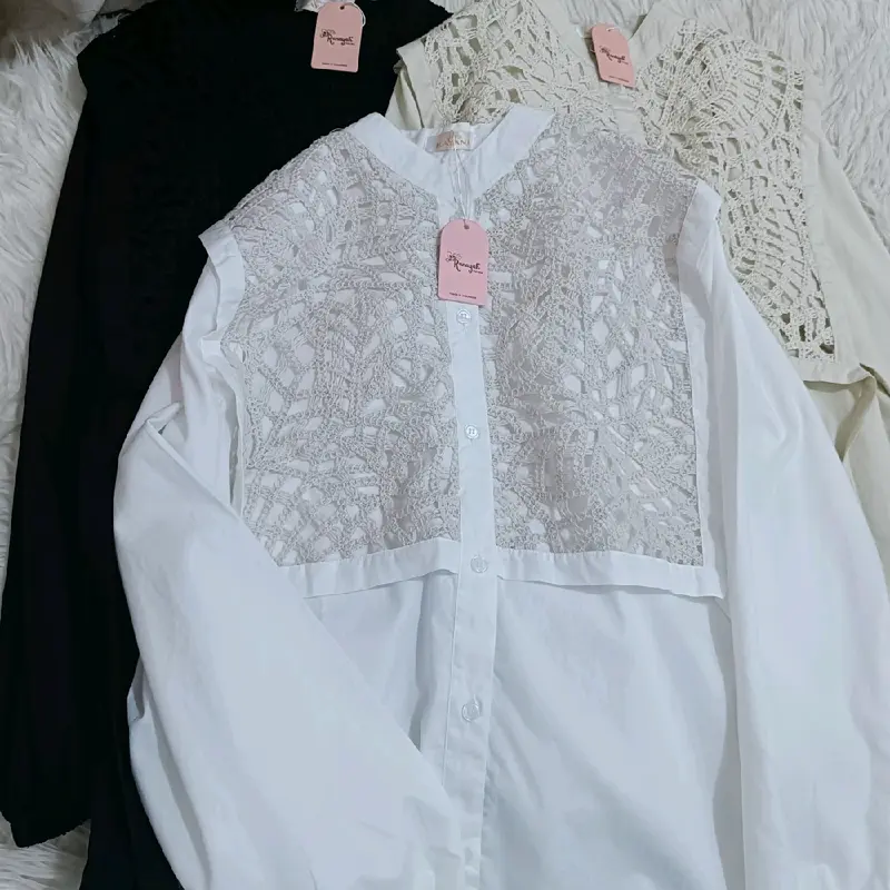 kanaya kemeja premium brukat style mewah busui friendly Lembut Wanita 1