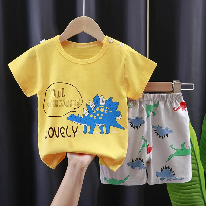 SETELAN LENGAN PENDEK BAYI MOTIF LUCU BAHAN KATUN 4 BULAN - 4 TAHUN Parsel Perempuan 2
