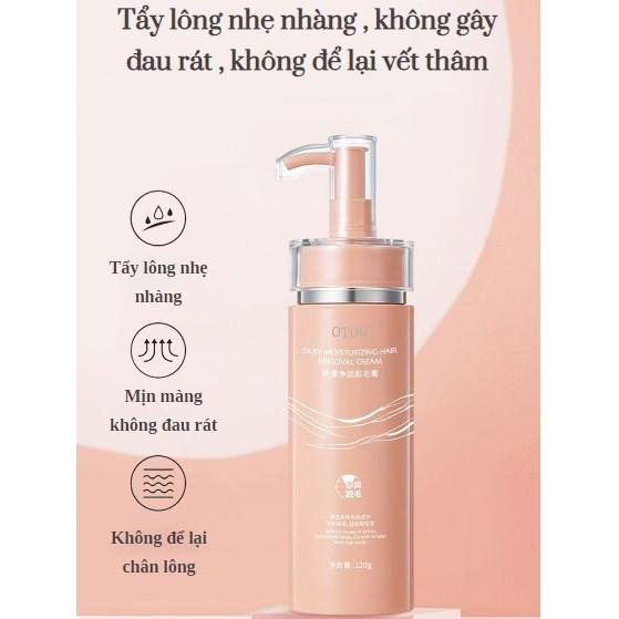 [Che Tên] Kem Tẩy Lông OTOU Tẩy Sạch Lông Tay, Chân, Nách, Bikini  An Toàn Không Kích Ứng 100g 5