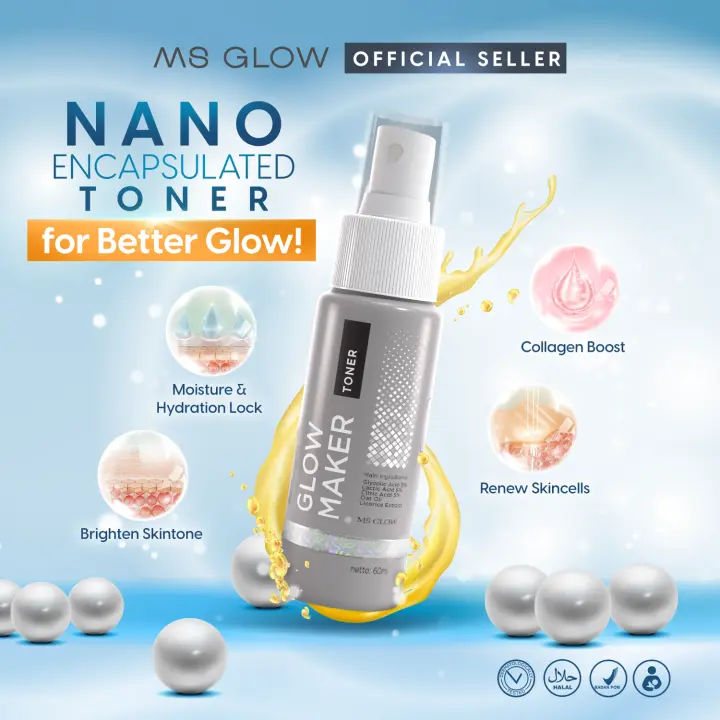 MS GLOW TONER GLOW ACNE CAVIAR HYDRA DNA 1