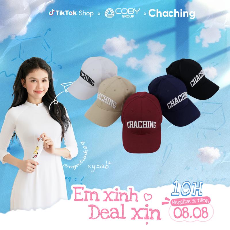 [BẢN MỚI] Mũ Nón Lưỡi Trai Unisex Thêu Logo 3D ChaChing, Nón Lưỡi Trai Nam Nữ, Mũ Lưỡi Trai Đẹp Chất Cotton Form Cứng Cáp