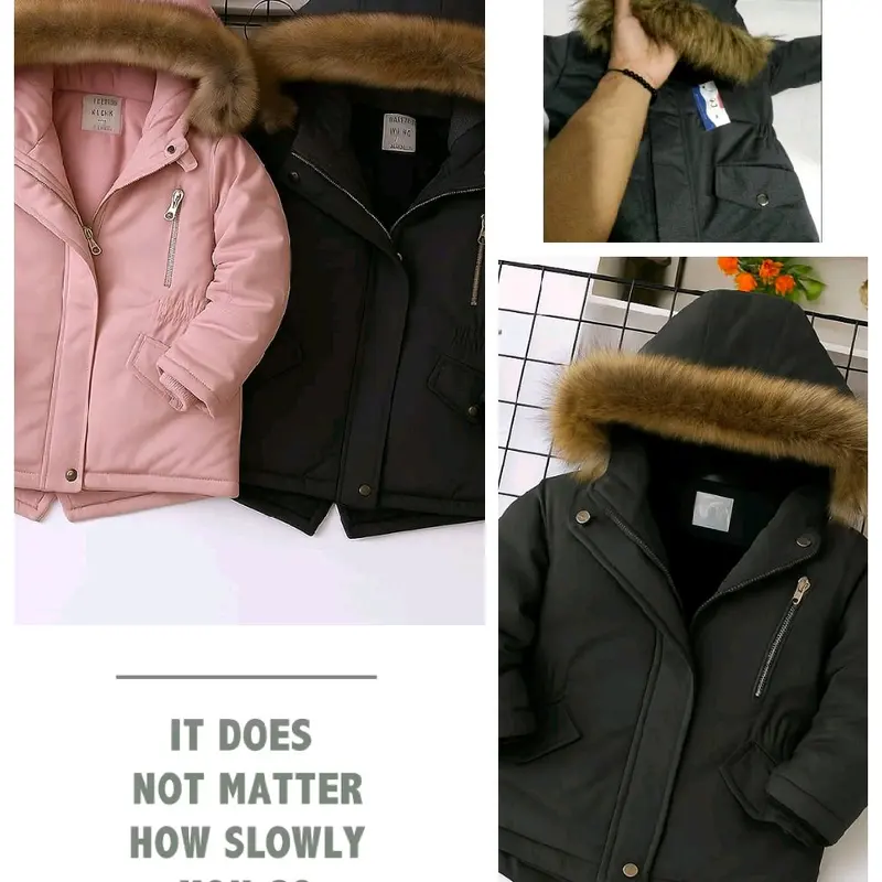 LIFE Jaket Anak Waterproof Bulu Sherpa Tebal Musim Dingin untuk Usia 2-5 Tahun dengan Desain Trendy dan Kualitas Terjamin 2