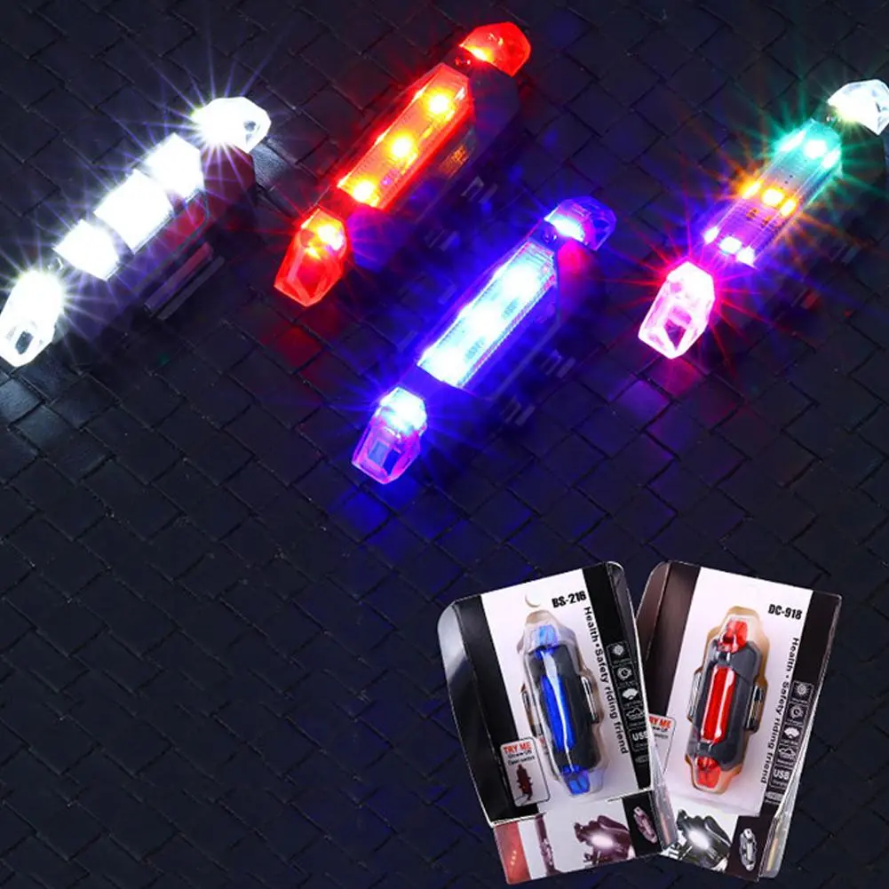 Đèn Cảnh Báo Xe Đạp, 1 Cái, Đèn Led Có Thể Sạc Lại Phụ Kiện Đi Xe Đạp An Toàn Ban Đêm, Đèn Xe Đạp, Có Thể Sạc Lại USB
