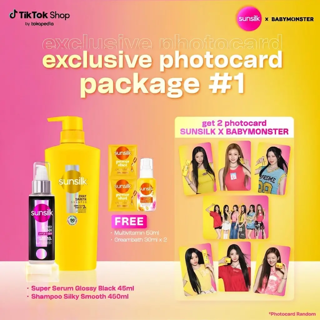 SUNSILK x BABYMONSTER] PACKAGE #1 - Paket 2in1 Catokan Ready