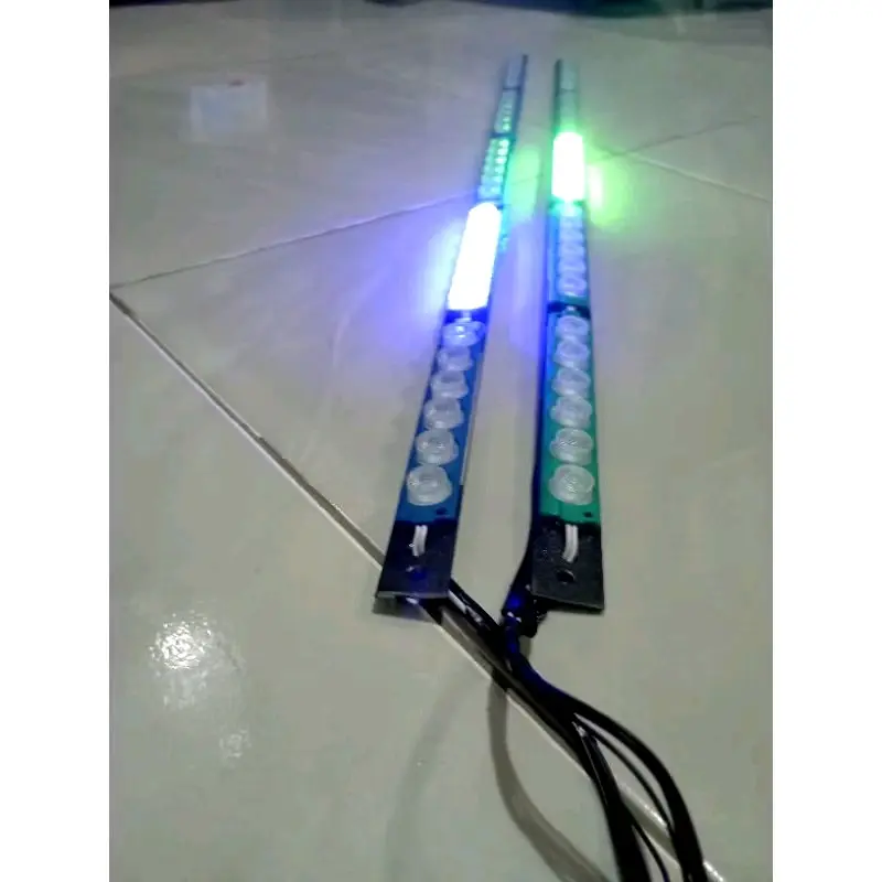Lampu Light Bar/Atap 5 Channel 80cm - LED 6 Mata Warna Putih, Hijau, Biru, Kuning, Merah, Pink, Ungu, Blue Ice - Kotak Car hpl