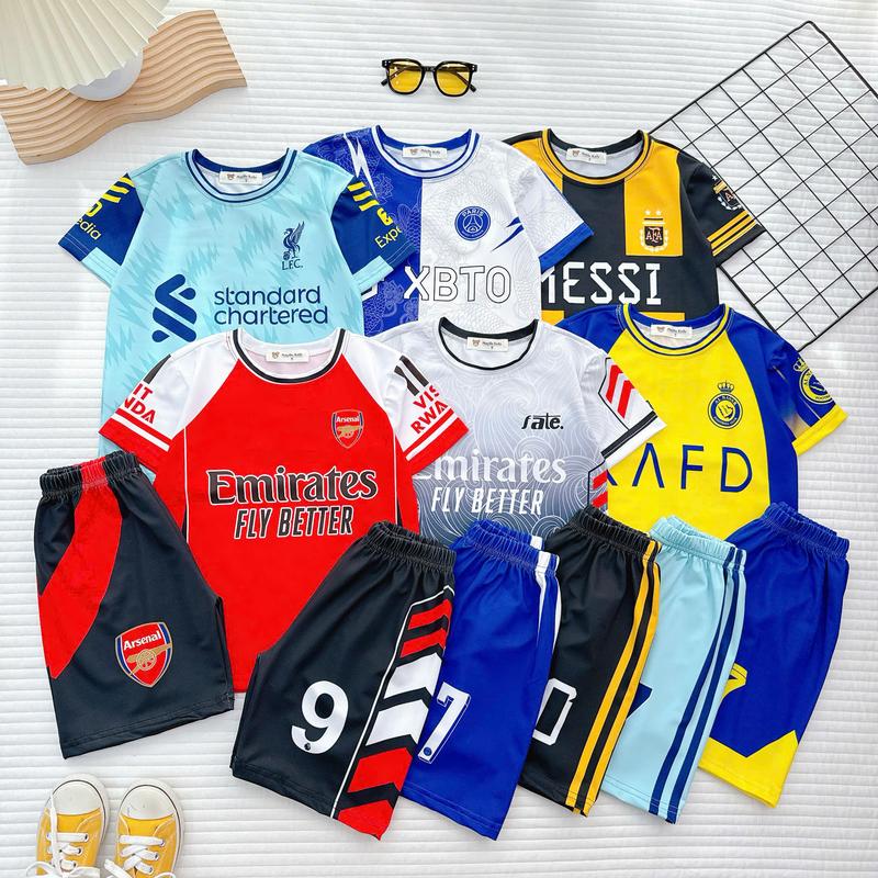   11-42kg  Đồ bộ mặc nhà bé trai thun lạnh 3D quần đùi áo ngắn tay họa tiết đễ thương không ra màu mát mẻ M6 