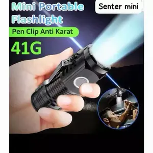 [G-SPEEDS] Senter Mini YT-528B LED 3 Mata / Senter Mini Anti Air Super Terang / Senter Mini Rechargeable COD