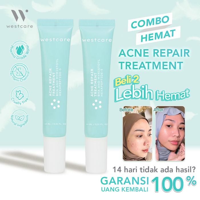 Gambar [COMBO HEMAT] Westcare Acne Repair Treatment 15ml - 14 Days Money Back Guarantee - 2 Bundle dari Westcare Skincare Kab. Tangerang Tokopedia
