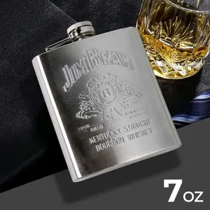 Botol Minum Wine Hip Flask Stainless Steel 7oz 207ml