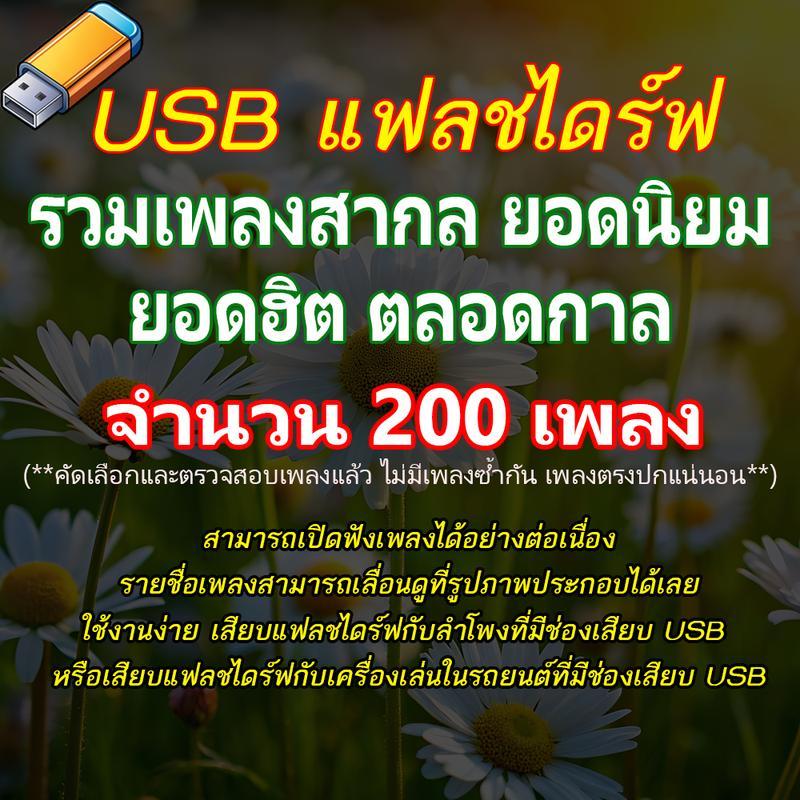 MP3 แฟลชไดร์ฟ USB รวมเพลงสากล ยอดฮิต ยอดนิยม