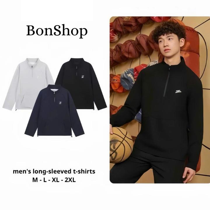 Mã 05 Áo Sweater Cổ Zip Vải Nỉ 2 Da Mềm Mịn Dày Dặn Có Khóa From Rộng Unisex Nam Nữ