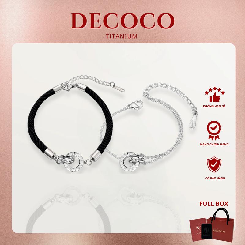 ( Độc Quyền Livestream ) KHÔNG ĐEN GỈ - Set vòng tay đôi người yêu, combo lắc tay đôi nam nữ ETERNAL De Coco (kèm Túi giấy + Hộp + Thiệp)