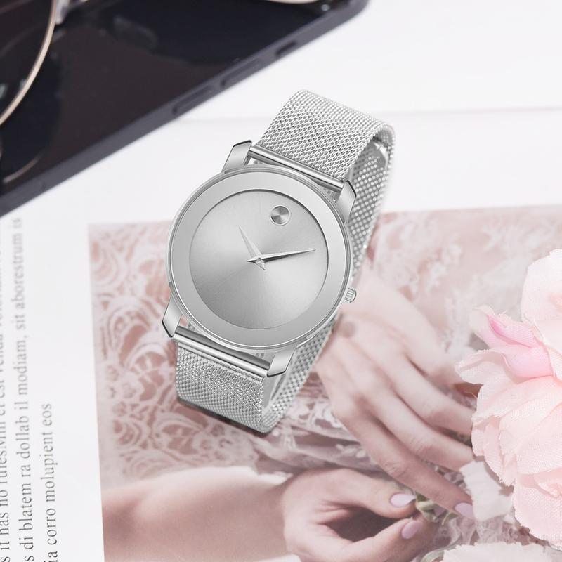 Đồng Đồng Hồ Nữ Tối Giản, WWOOR Chính Thức Thật, Thời Trang Và Dễ Phối Đồ Đồng Đồng Hồ Thạch Anh Chống Nước Thường Ngày [Hộp Quà Chính Hãng] -8889L Watch Women Đeo Tay