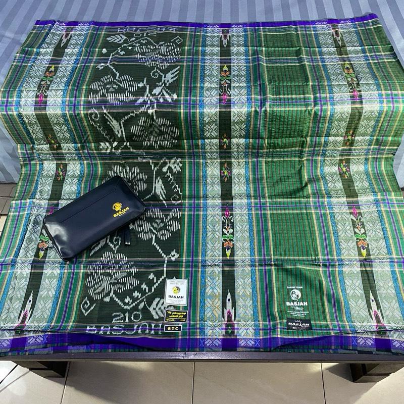 Sarung sutera BASJAH varian STC songket sutera asli 100% original spunsilk 210/2 5