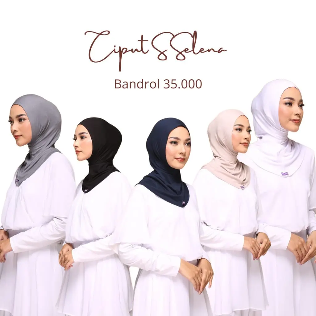 ELZATTA Ciput S Selena - Inner Kepala Ciput Ninja Elzatta Bahan Kaos Terlaris Jilbab Instan dalaman Kerudung