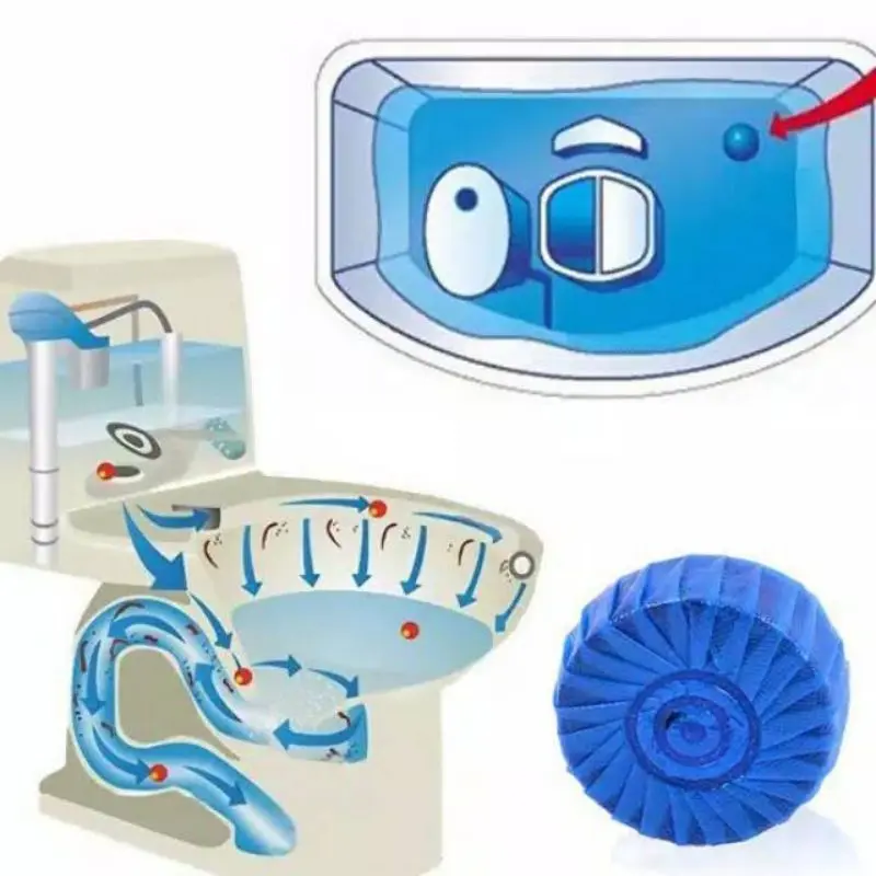 Pembersih Penyegar Kloset Toilet Bentuk Tablet ANTI BAU pengharum WC kamar - Elinestore 2