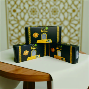 Mahasiswa Timur Tengah Kurma Ajwa Madinah Premium 500 gr Kemasan Kardus Tekstur Bergaris Rasa Sedang Wangi Hitam Pekat Exp 31/12/2027