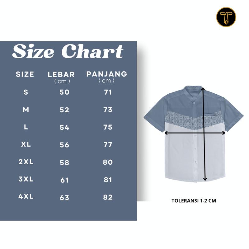 Kemeja Koko Printing Pria Lengan Pendek dan Lengan Panjang  - DARAS 4