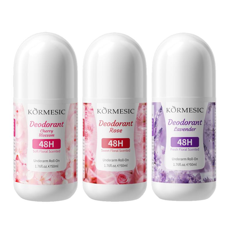 KORMESIC Lăn khử mùi hoa tươi 50ml, Lăn khử mùi năng lượng nam không hương…