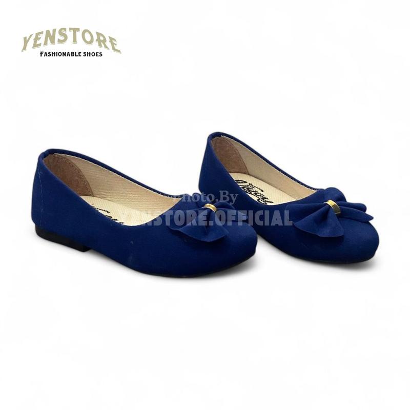 Sepatu Anak Kaki Perempuan model Fashion Flatshoes Pita Usia 1-8 Tahun Anak Anak Terbaru 5