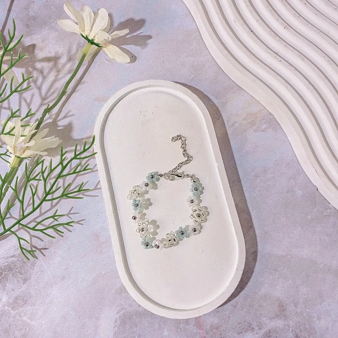 Gelang Mutiara Rainbow Lucu / Gelang Beads Murah / Gelang Korea Simpel Viral part 2