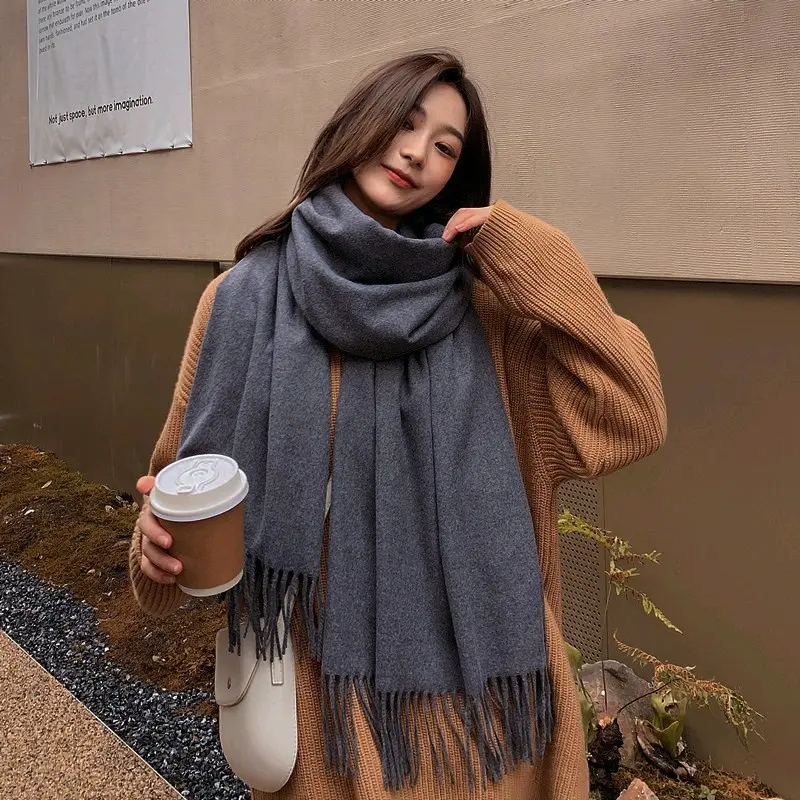Syal Korea Cashmere Thin Immitation Fashion Winter Autumn Musim semi/pashmina/kerudung/hijab Selendang 6