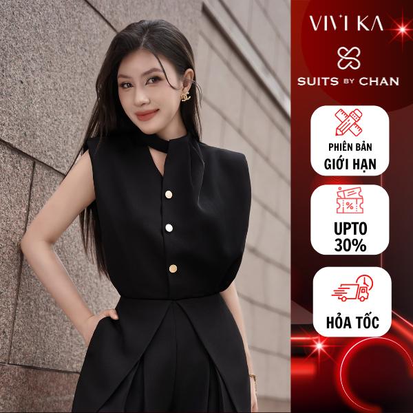 Áo Kiểu Nữ Miranda Top SUITS BY CHAN áo sơ mi thiết kế công sở thanh lịch sang trọng đi làm gặp đối tác đi chơi