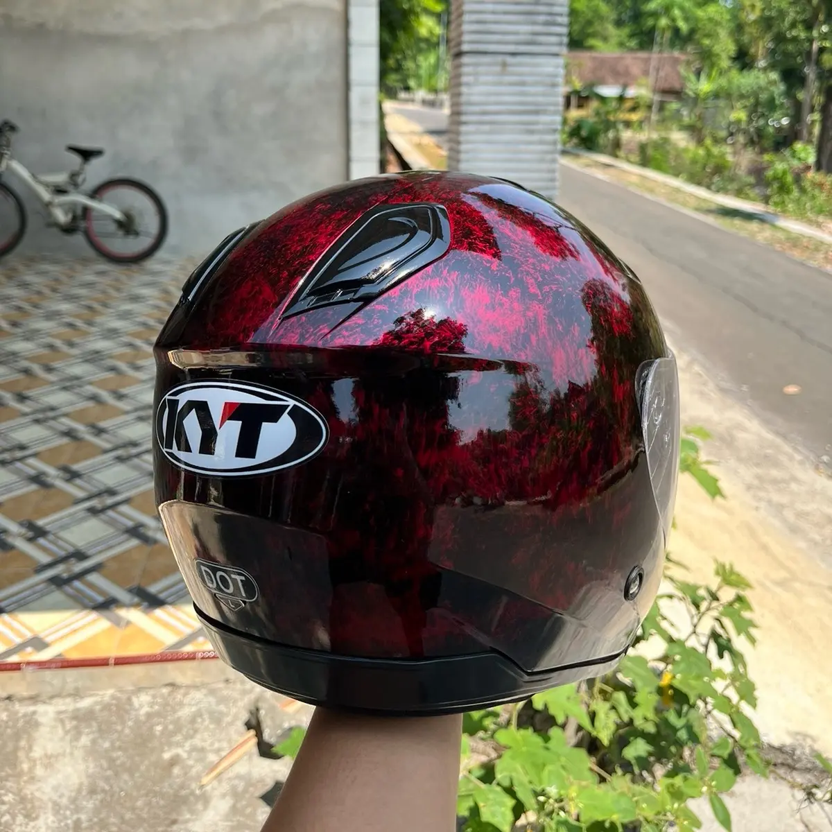 Helm Kyoto Custom | Helm Halfface Paket Ganteng | Original SKS Motorcycle Helmet Kaca Clear